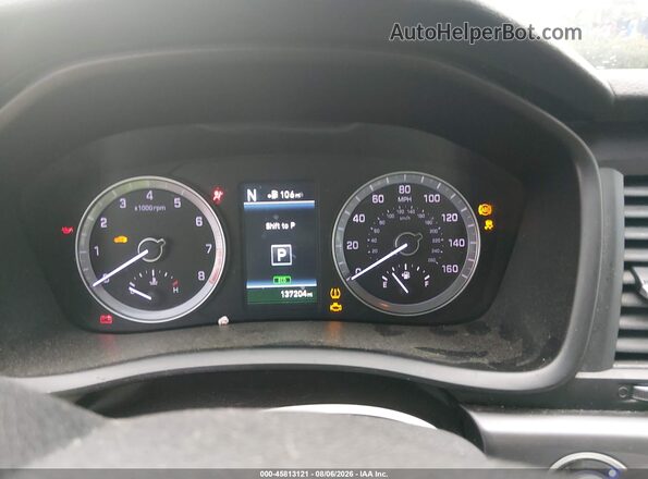 5NPE34AF2JH658964 2018 HYUNDAI SONATA Синий Вид задних сидений