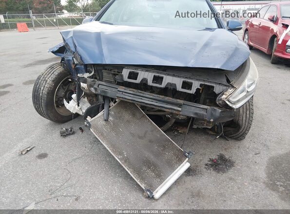 5NPE34AF2JH658964 2018 HYUNDAI SONATA Синий Вид спереди