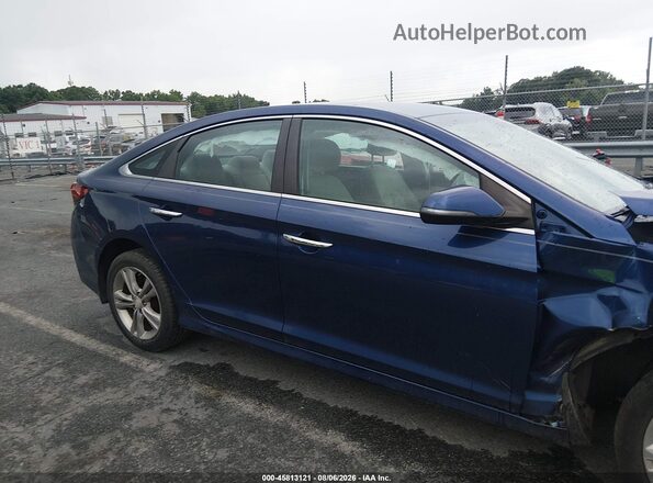5NPE34AF2JH658964 2018 HYUNDAI SONATA Синий Панорамный вид салона 360°