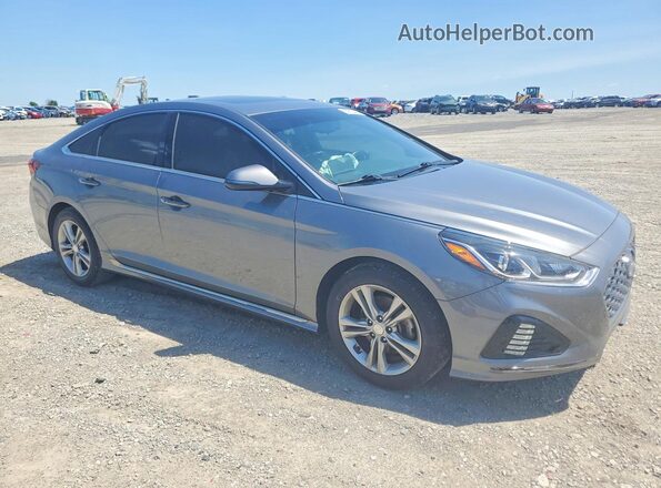 5NPE34AF2JH669480 2018 HYUNDAI SONATA Silver Front right