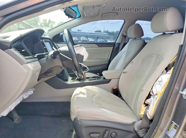 5NPE34AF2JH713512 2018 HYUNDAI SONATA Silver Front interior view