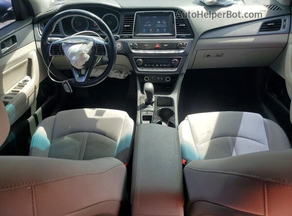5NPE34AF2JH713512 2018 HYUNDAI SONATA Silver Dashboard view