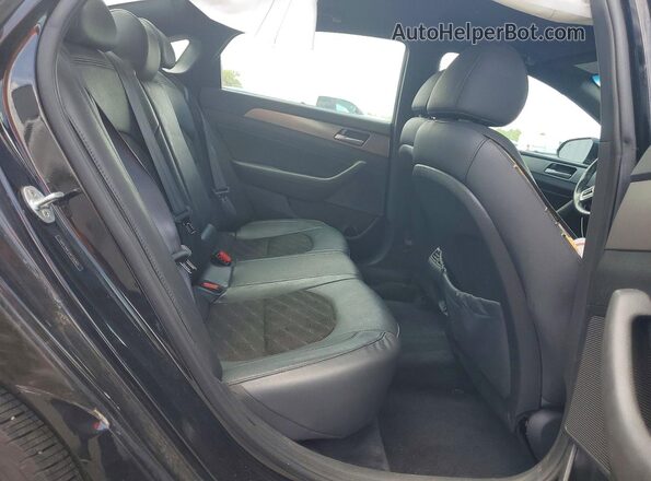 5NPE34AF2JH720265 2018 HYUNDAI SONATA Black Widok tylnych siedzeń