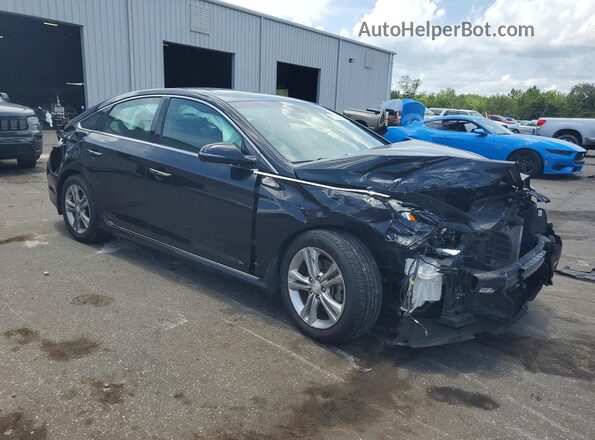 5NPE34AF2JH720265 2018 HYUNDAI SONATA Black Przód prawy