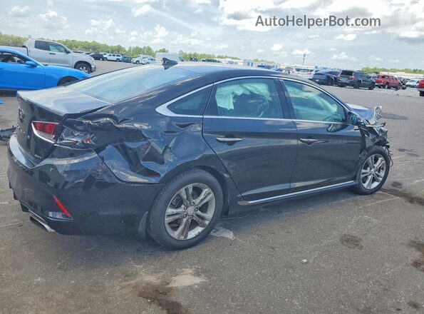5NPE34AF2JH720265 2018 HYUNDAI SONATA Black Tył prawy