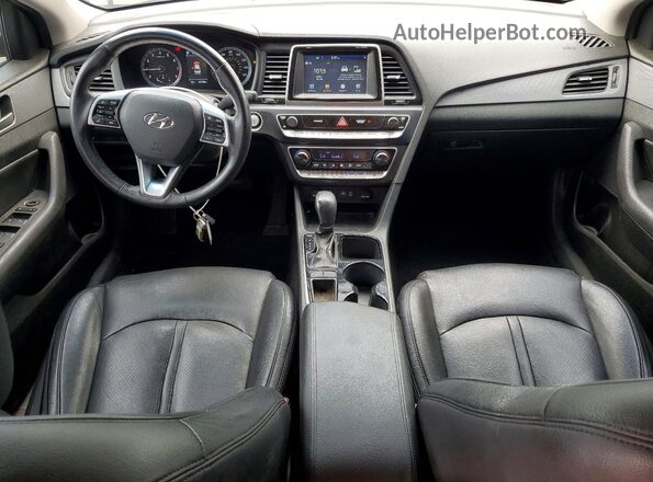5NPE34AF2KH751761 2019 HYUNDAI SONATA Gray Առջևի վահանակի տեսք