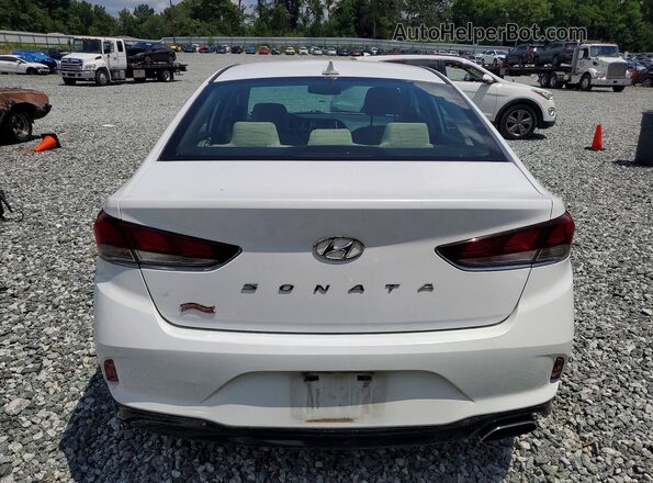 5NPE34AF2KH771931 2019 HYUNDAI SONATA Белый Вид сзади