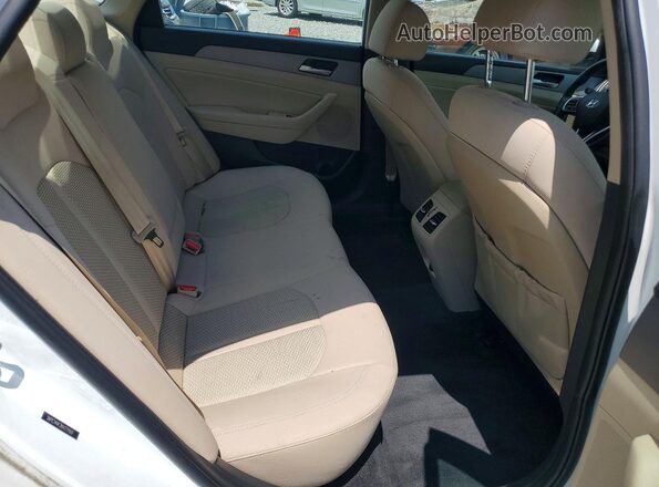 5NPE34AF2KH771931 2019 HYUNDAI SONATA Белый Вид задних сидений
