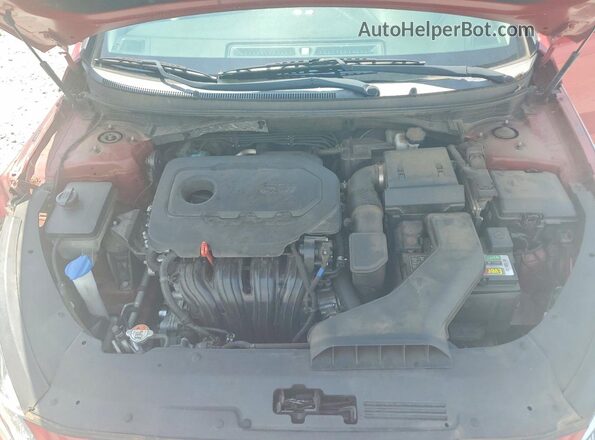5NPE34AF2KH786509 2019 HYUNDAI SONATA Red Vista interior trasera