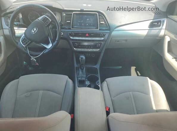 5NPE34AF2KH786509 2019 HYUNDAI SONATA Red Vista del salpicadero