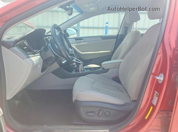 5NPE34AF2KH786509 2019 HYUNDAI SONATA Red Vista interior delantera