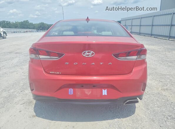 5NPE34AF2KH786509 2019 HYUNDAI SONATA Red Vista trasera