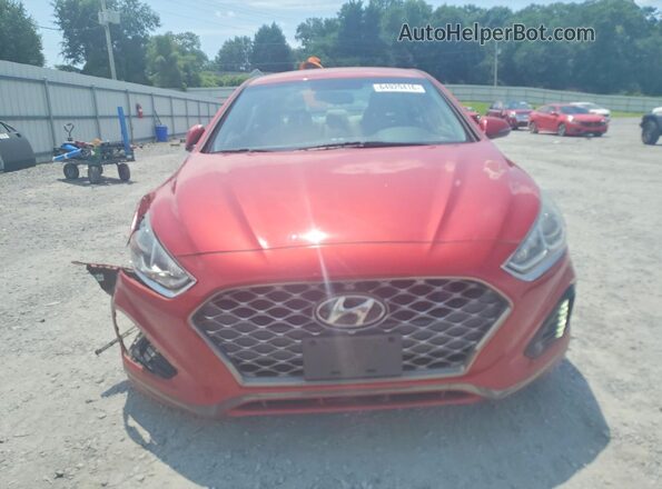 5NPE34AF2KH786509 2019 HYUNDAI SONATA Red Vista frontal