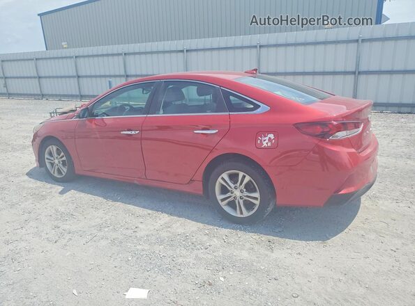 5NPE34AF2KH786509 2019 HYUNDAI SONATA Red Trasero izquierdo
