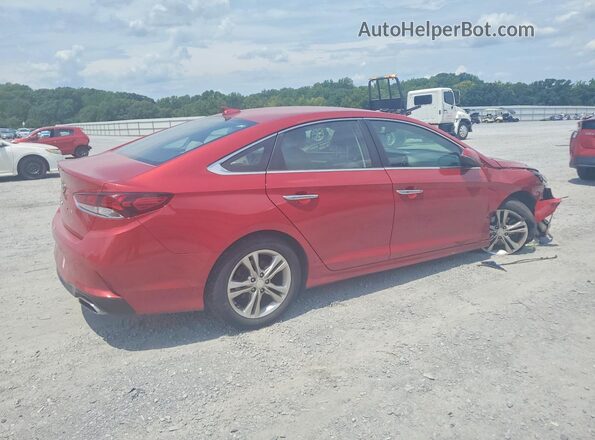 5NPE34AF2KH786509 2019 HYUNDAI SONATA Red Trasero derecho