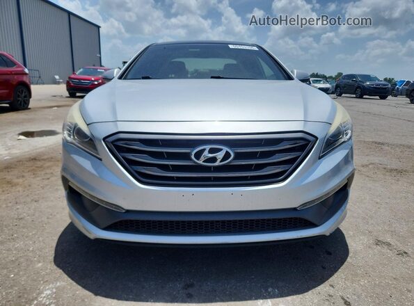 5NPE34AF3GH283496 2016 HYUNDAI SONATA Silver Front view