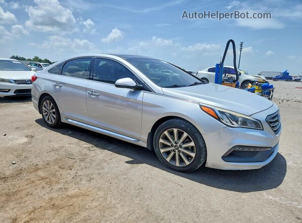 5NPE34AF3GH283496 2016 HYUNDAI SONATA Silver Front right