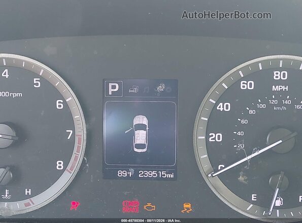 5NPE34AF3GH297852 2016 HYUNDAI SONATA Silver Vista de los asientos traseros