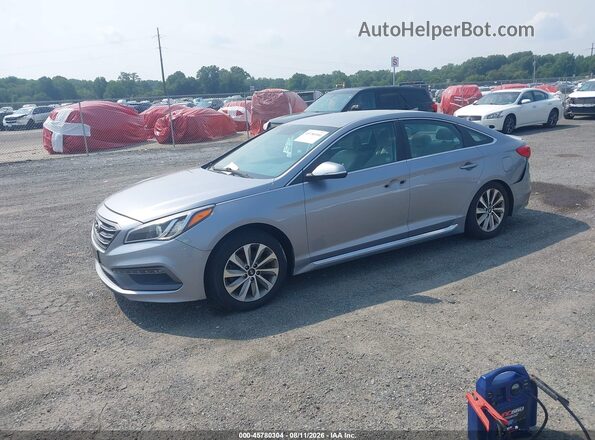 5NPE34AF3GH297852 2016 HYUNDAI SONATA Silver Vista tres cuartos delantera izquierda
