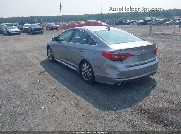 5NPE34AF3GH297852 2016 HYUNDAI SONATA Silver Trasero izquierdo