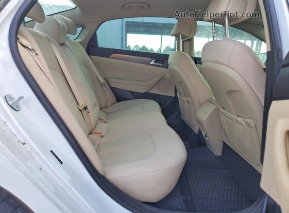 5NPE34AF3GH366880 2016 HYUNDAI SONATA White Вид задніх сидінь
