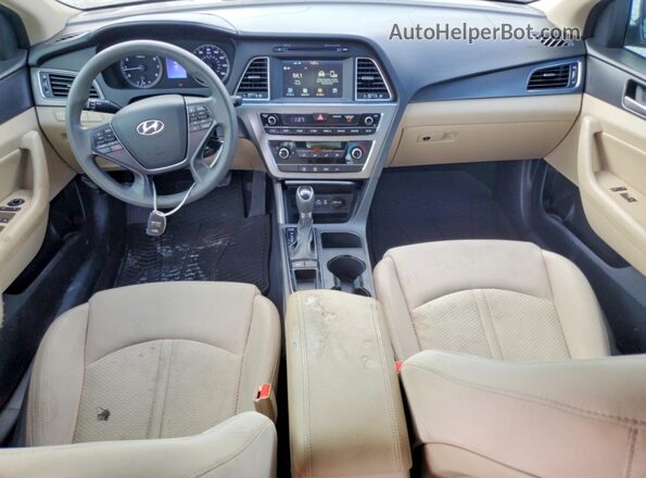 5NPE34AF3GH366880 2016 HYUNDAI SONATA White Вид панелі приладів