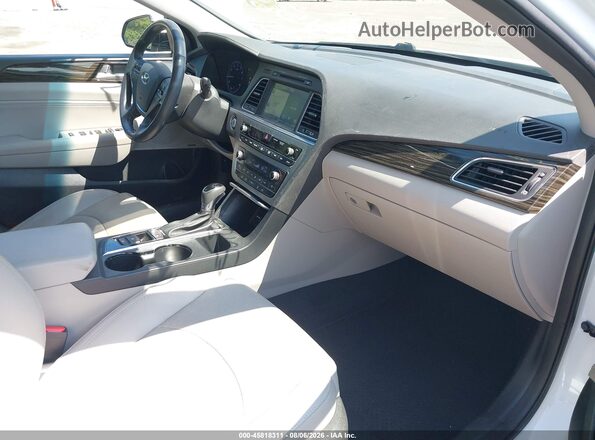 5NPE34AF3GH369326 2016 HYUNDAI SONATA White წინა სალონის ხედი