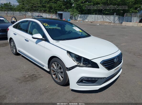5NPE34AF3GH369326 2016 HYUNDAI SONATA White წინა ხედი