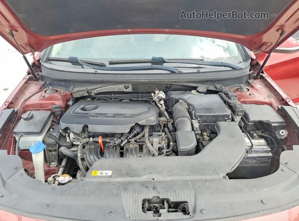 5NPE34AF3GH429833 2016 HYUNDAI SONATA Red Rear interior view