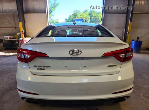 5NPE34AF3HH463594 2017 HYUNDAI SONATA White Rear view