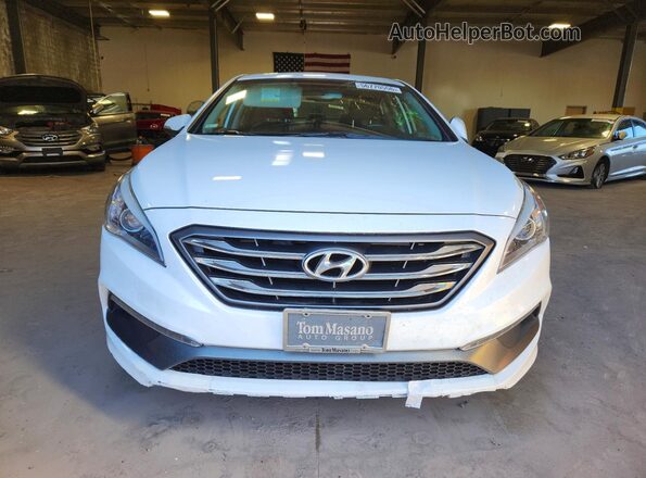 5NPE34AF3HH463594 2017 HYUNDAI SONATA White Front view