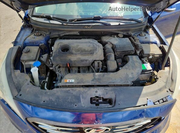 5NPE34AF3HH463868 2017 HYUNDAI SONATA Blue Rear interior view