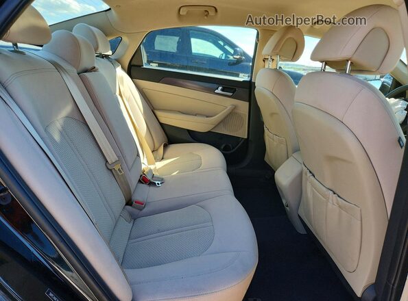 5NPE34AF3HH486695 2017 HYUNDAI SONATA Black Rear seats view