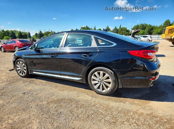 5NPE34AF3HH486695 2017 HYUNDAI SONATA Black Rear left