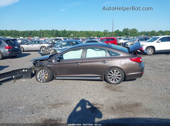 5NPE34AF3HH511482 2017 HYUNDAI SONATA Brown უკანა სალონის ხედი
