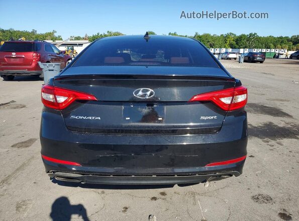 5NPE34AF3HH526838 2017 HYUNDAI SONATA Black უკანა ხედი