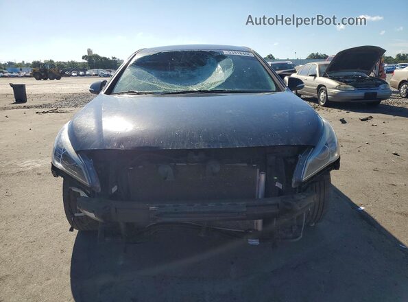 5NPE34AF3HH526838 2017 HYUNDAI SONATA Black წინა ხედი