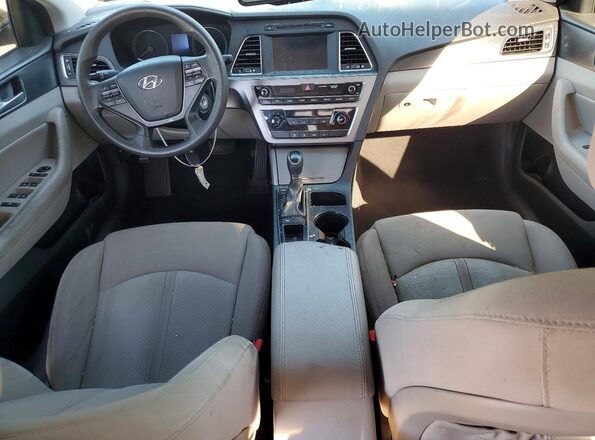 5NPE34AF3HH526838 2017 HYUNDAI SONATA Black წინა პანელის ხედი