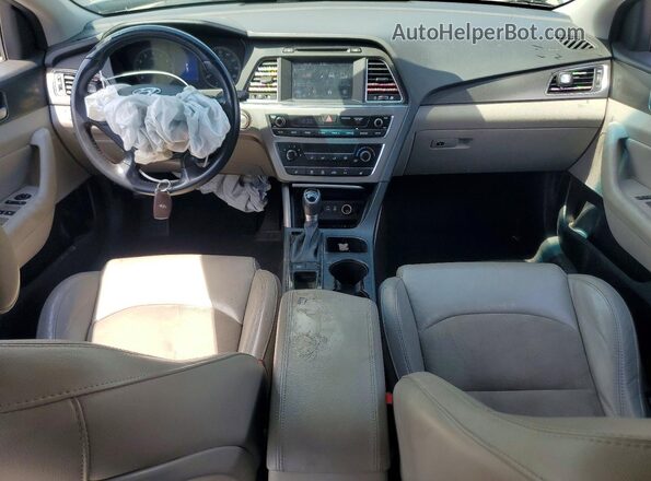 5NPE34AF3HH538567 2017 HYUNDAI SONATA Blue Dashboard view