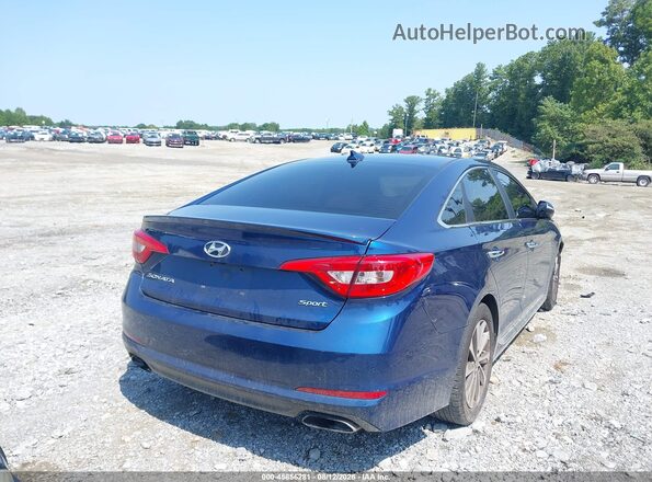 5NPE34AF3HH547303 2017 HYUNDAI SONATA Blue Trasero derecho