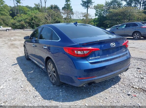5NPE34AF3HH547303 2017 HYUNDAI SONATA Blue Trasero izquierdo