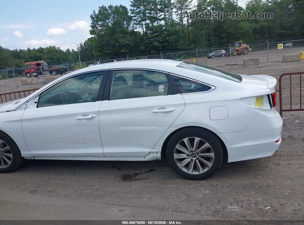 5NPE34AF3HH553473 2017 HYUNDAI SONATA White Widok zestawu wskaźników