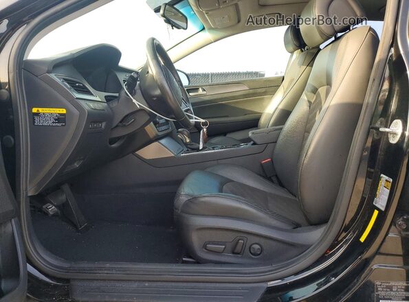5NPE34AF3HH555370 2017 HYUNDAI SONATA Black Widok wnętrza z przodu