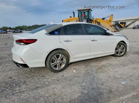 5NPE34AF3JH629683 2018 HYUNDAI SONATA White Trasero derecho