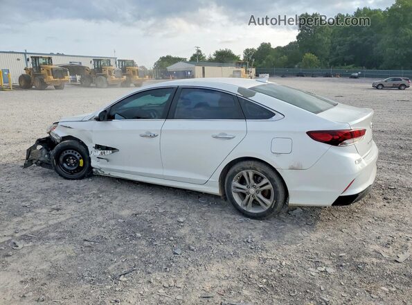 5NPE34AF3JH629683 2018 HYUNDAI SONATA White Trasero izquierdo