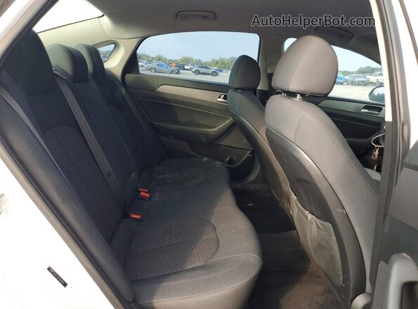 5NPE34AF3JH629683 2018 HYUNDAI SONATA White Vista de los asientos traseros