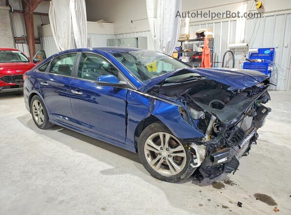 5NPE34AF3JH634169 2018 HYUNDAI SONATA Blue წინა მარჯვენა