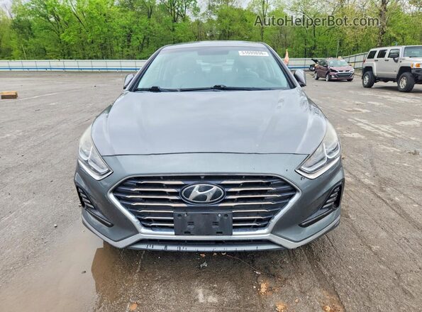 5NPE34AF3JH635600 2018 HYUNDAI SONATA Gray Вид спереду