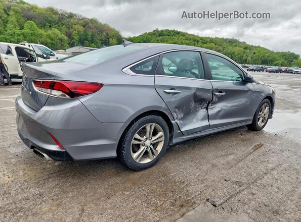 5NPE34AF3JH635600 2018 HYUNDAI SONATA Gray Задня права чверть