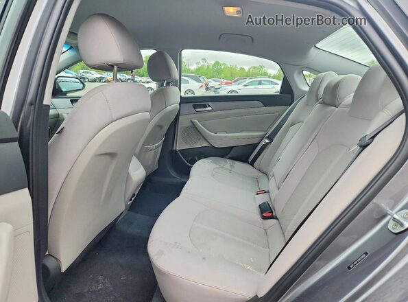 5NPE34AF3JH635600 2018 HYUNDAI SONATA Gray Вид задніх сидінь